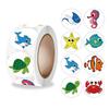500Pcs/Roll Cartoon Animals Reward Stickers 2.5cm/1.0'' Diy Adorn Gifts Decoration Graffiti Game Art Labels Learning Rewards