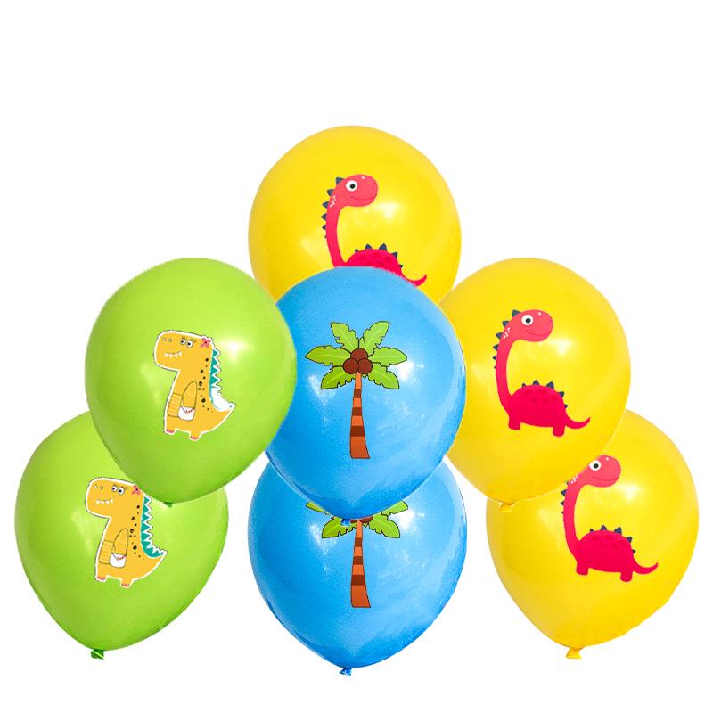 Dinosaur-Themed Birthday Party Disposable Tableware Set: Paper Plates, Cups, and Napkins for Girls