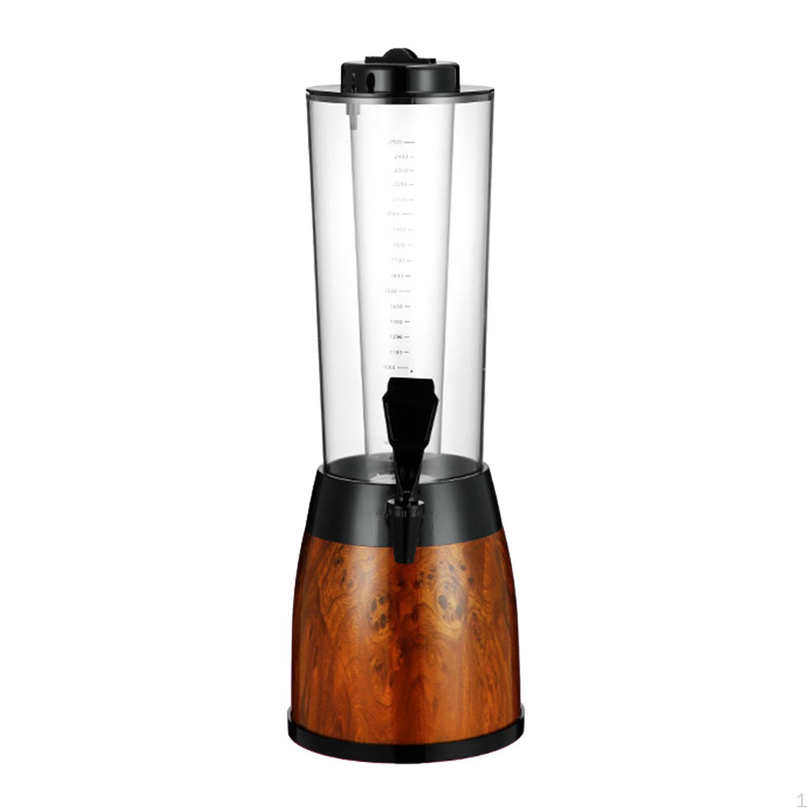 

Пивная башня 2,5 л многоцелевой портативный настольный диспенсер для напитков с трубкой для льда для Wood Grain