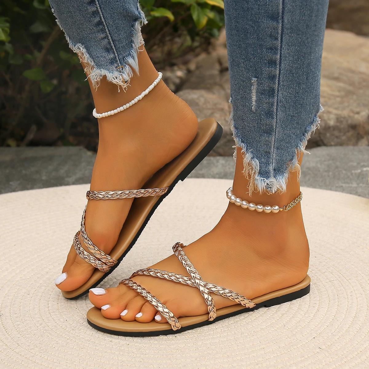 

2024 женские сандалии на низком каблуке для женщин, свадебные шелковые туфли с острым носком, универсальные, с квадратной пряжкой, с неглубоким носком 35 золотистый