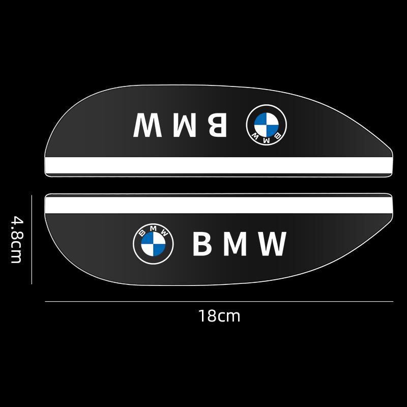 2PCS Car Rearview Mirror Rain Eyebrow Rain Shield Rearview Snow Sun Visor Rain For BMW M Power Performance E36 E39 E87 E90 Gjbf54
