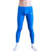 1Pc Men Sports Ice Silk Long Solid Color Sexy Tight Leggings Elastic Nylon/Polyamide Underwear