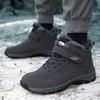 Snow Boots for Men Casual Winter Shoes Platform Non-slip Warm Fur Ankle Boots Plush Combat Outdoor Hiking Motorcycle Boots