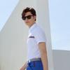 Onoff Men S Pique ShorT Sleeve T ShirT Of9503ga whiTe