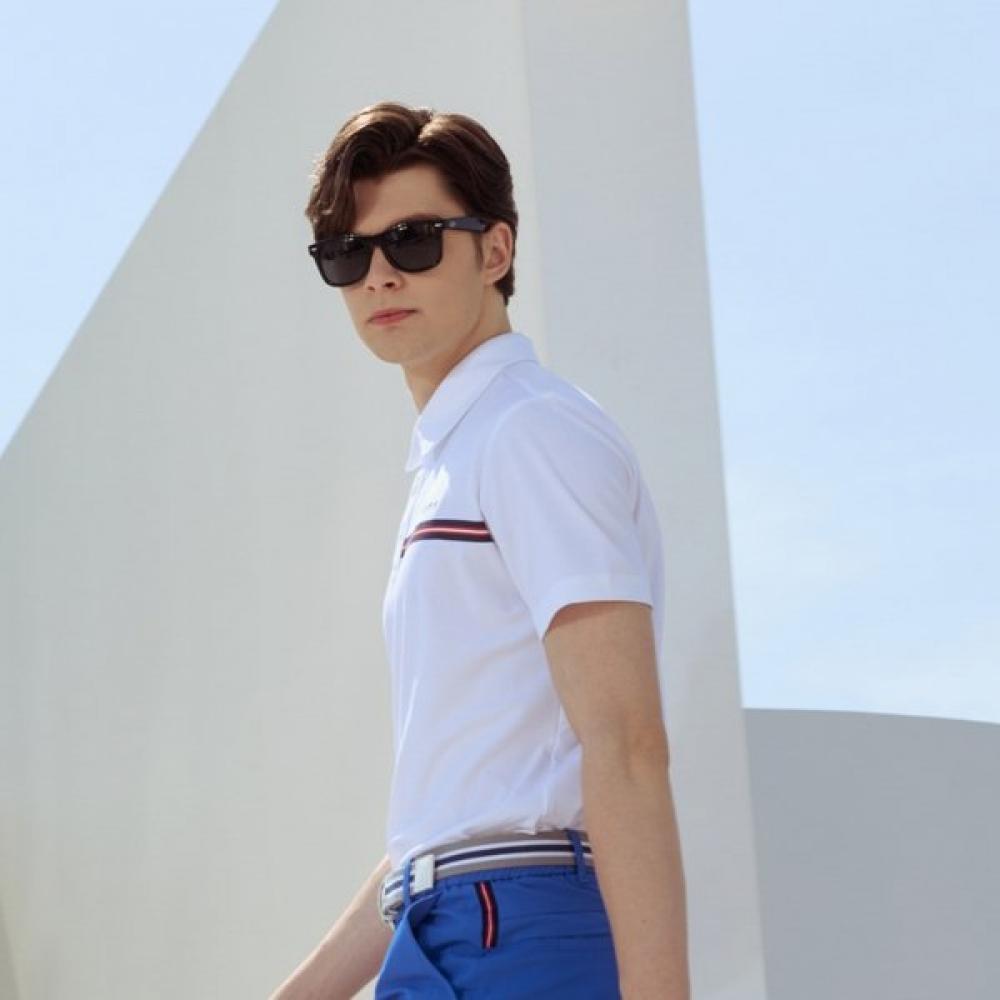 Onoff Men S Pique ShorT Sleeve T ShirT Of9503ga whiTe