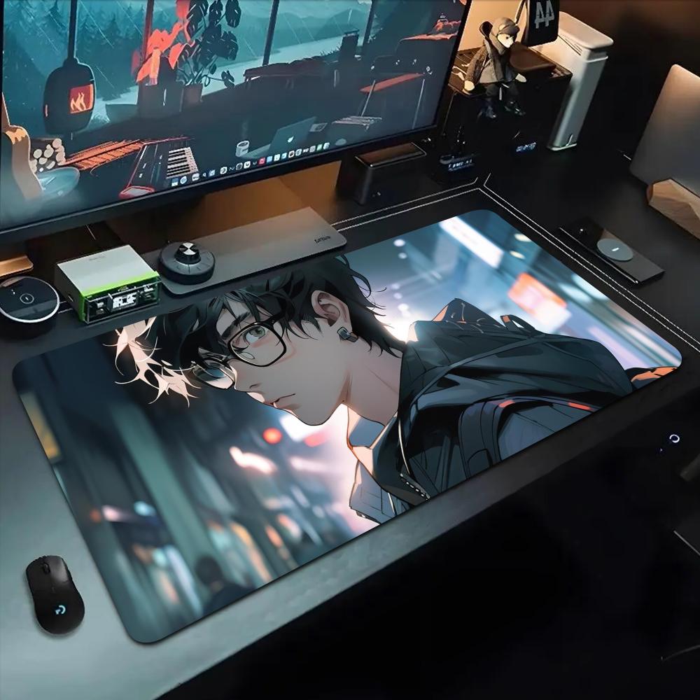 Anime glasses boy Mouse Pad 500X1000 mm Large Gaming Mousepad Gamer XL Rubber Otaku Keyboard Pad Laptop Desk Mat