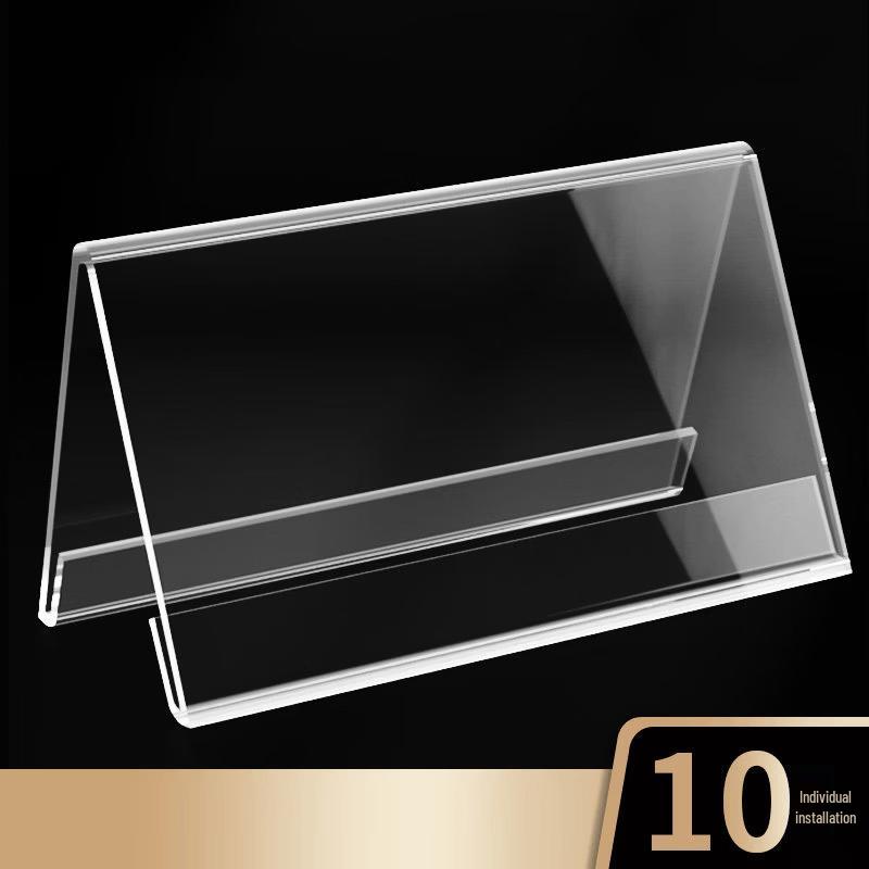 Acrylic Triangular Double-Sided Table Signs