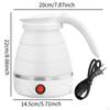 Folding Electric Kettle Foldable 1.2L Lightweight Compact Silicone with Separable Power Cord Small