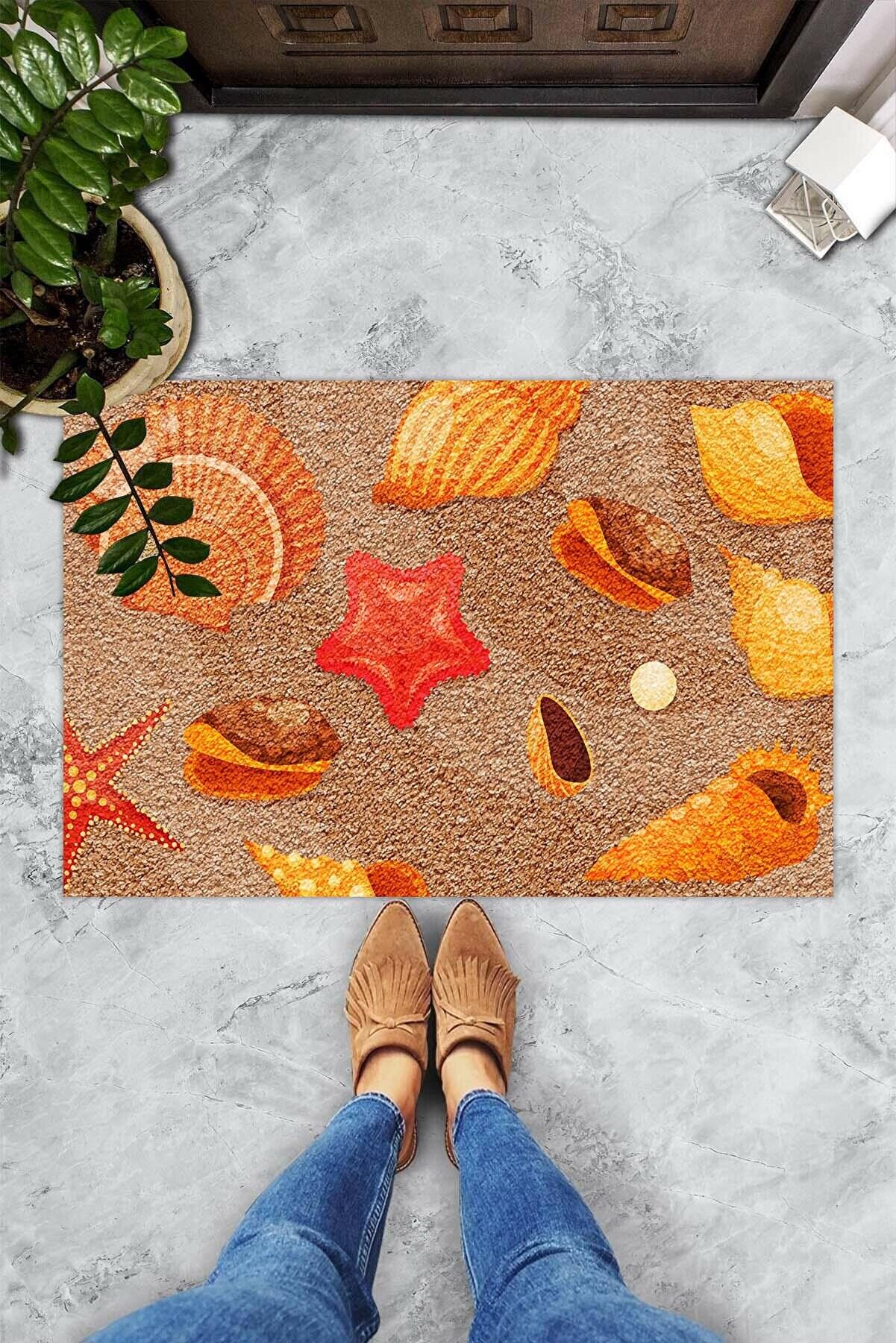 

Жемчужная ракушка на песке/передний коврик/подарок на новоселье/многоцелевой коврик/забавный коврик/домашнего декора/дверной коврик