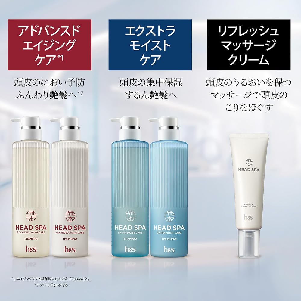 h&s Deep Head Spa Shampoo Advanced Aging Care 700g [2 Refills