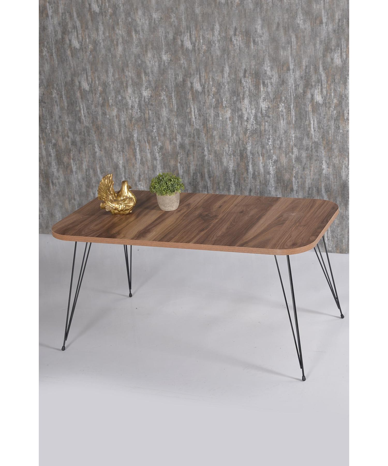 

Center Table Wire Leg Walnut Cr