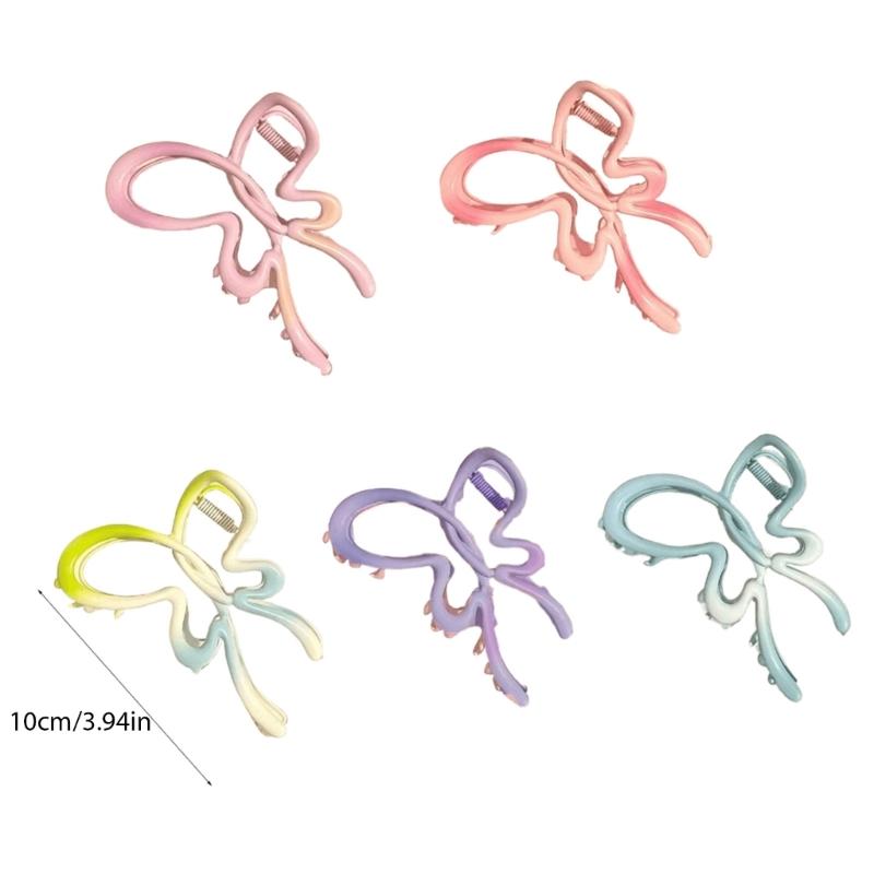 Liebevolle Haarklammer Ausgehöhlte Schmetterlingsform Haarspange für Frau Camping Pferdeschwanzhaar Zarte Kieferklemme für Mädchen