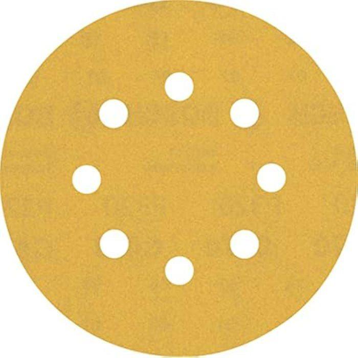Feuilles abrasives - BOSCH - Expert C470 - Ø 125 mm - Grain 320 - 50 pièces