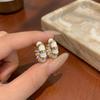 French Romantic Retro Enamel Round Hoop Earrings Colorful Dripping Oil Huggies For Women Elegant Party Jewelry