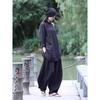 2026 Spring/Summer Retro Frog Button Cotton Linen Mid-Length Zen Tea Ceremony Top