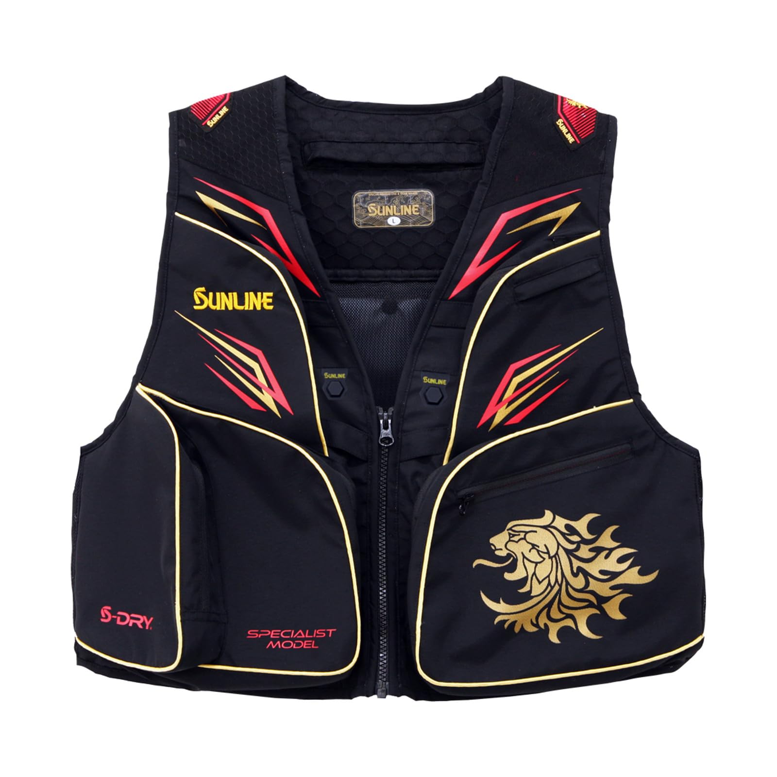 

Sunline Sweetfish Vest Size L S-DRY SUA-09215 Black, чёрный