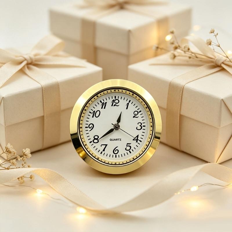 Inserto Mini Testa di Orologio 36mm, Quadrante Rotondo al Quarzo per Vetro, Cristallo e Piccoli Lavori di Riparazione Orologi