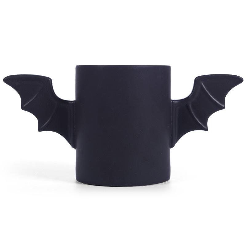British Bat Mug Creative Batman Ceramic Mug Cartoon Batman Wings 3D Water Cup Coffee Cup
