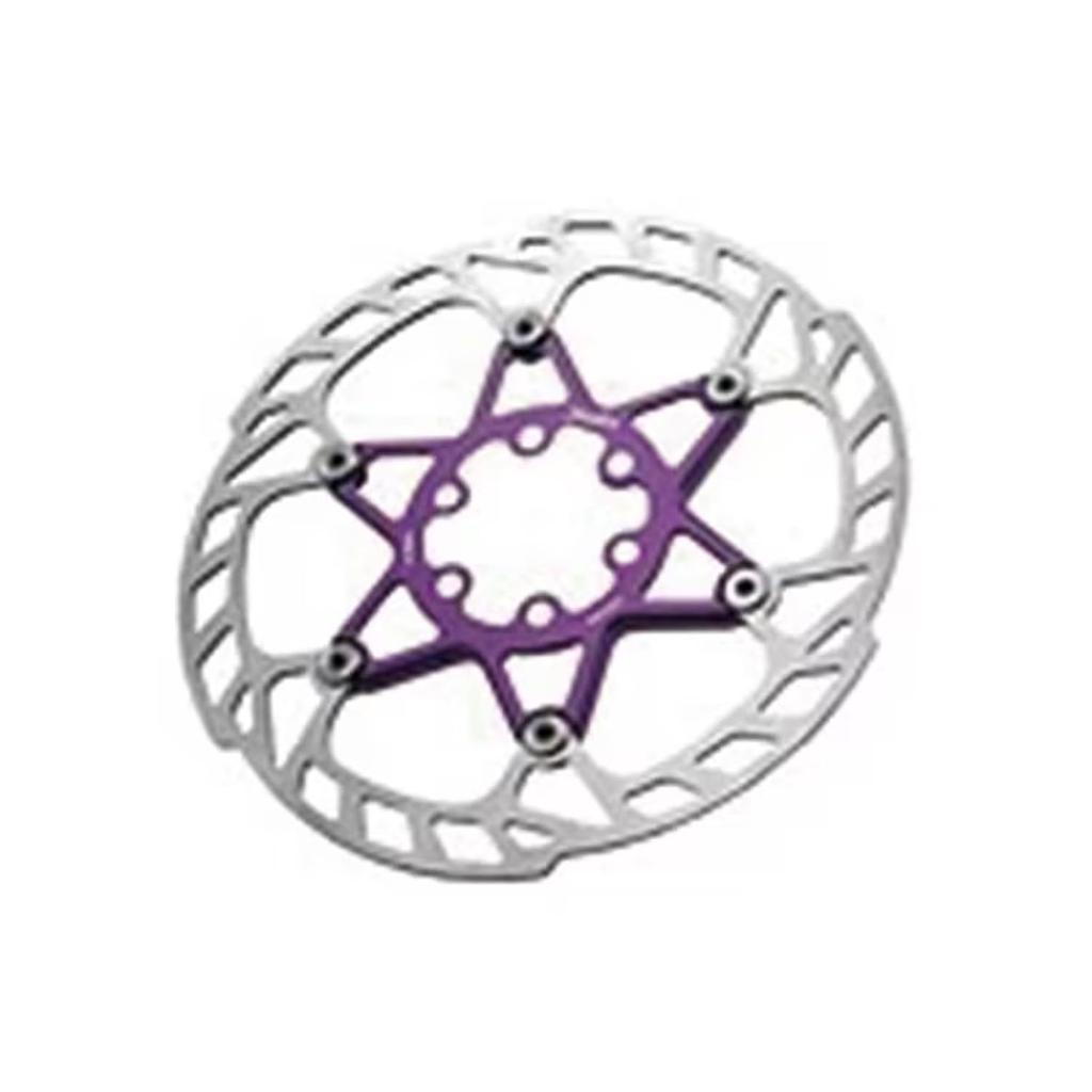 JuinTECH Rotor Full CNC Stainless RM01 160 Purple 6-Bolt 160, Arm Aluminum, Rotor Steel,