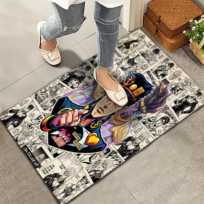 Jojos Bizarre Adventure Teppich Teppich für Wohnzimmer Schlafzimmer Zuhause Sofa Dekoration Kinder Spielen Rutschfeste Bodenmatte