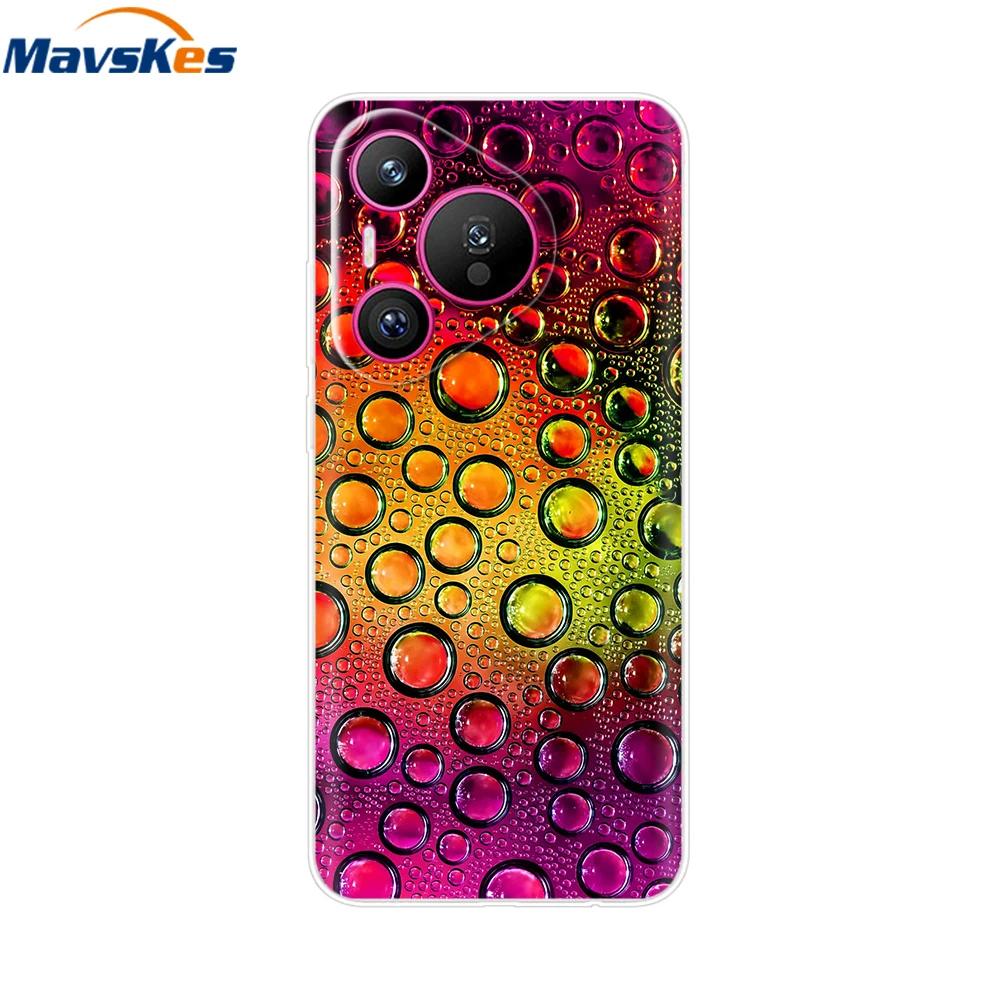 For Huawei Pura 70 Pro Case Pura 70 Clear Back Cover Pretty Girl Bumper Soft TPU Funda For Huawei Pura 70 Pro+ Pura70 Ultra Capa