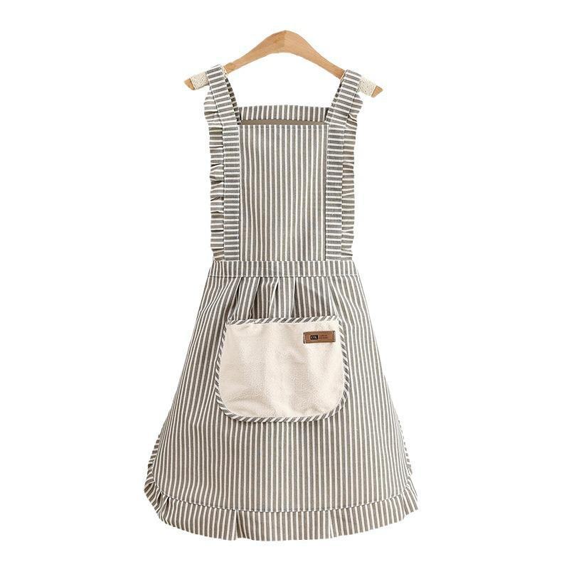 2024 Breathable Cotton-Linen Apron: Lightweight, Anti-Oil, for Spring/Summer Cooking and Catering