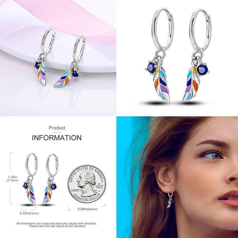 Sales100 % S925 Sterling Silber Sterne Mond Herzförmige Frauen Ohrringe Fit Original Ohrringe Hochzeit Edlen Schmuck Geschenke