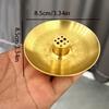 1pc Nine-Hole Incense Holder Base, Household Offering Brass Incense Candle Plate