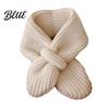 Knitted Wool Children Unisex Warm Elastic Soft Winter Thick Scarf Baby Solid Color Cold Resistant