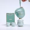 Portable Chinese Ceramic Tea Set - Dragon Soaring Blessing