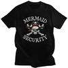 Custom Mermaid Security Pirate Quotes T Shirt Men Pure Cotton T-shirt Tees Streetwear Tshirts