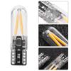 Pair of 8-28V W5W T10 Glass COB Filament LED Car Reading DRL Turn Signal LED Bulb White Light