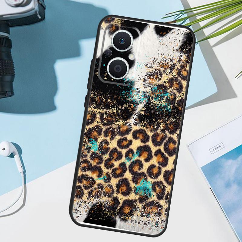 

Чехол с леопардовым принтом для OPPO Reno 11 Pro 10 12 13 14 14F 13F 12F 11F 7 8 Lite Чехол для OPPO Find X6 X5 X8 X9 Pro OPPO Reno10 5G