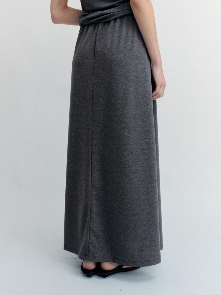 Tollo Maxi Banding Skirt (Charcoal)