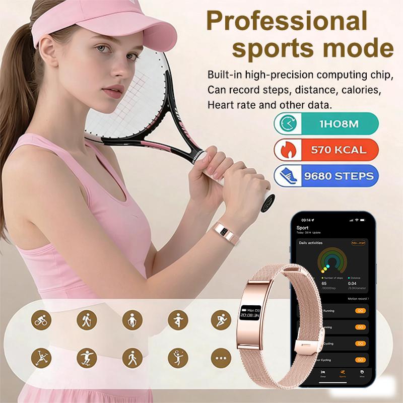 Fashion Women Smart Bracelet Heart Rate Sports Fitness Tracker 10ATM Waterproof Pedometer Call Reminder Smartwatch Men  New