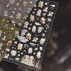 Cute Animal Face 5D Nail Art Stickers Cartoon Cat Bunny Dog Mouse Expressions Simple Self Adhesive Manicure Decal DIY