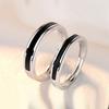 2pcs Couple 925 Sterling Silver Rings Sparkly Zircon for Women and Men Superior Luxury Wedding Jewelry Anniversary Gift