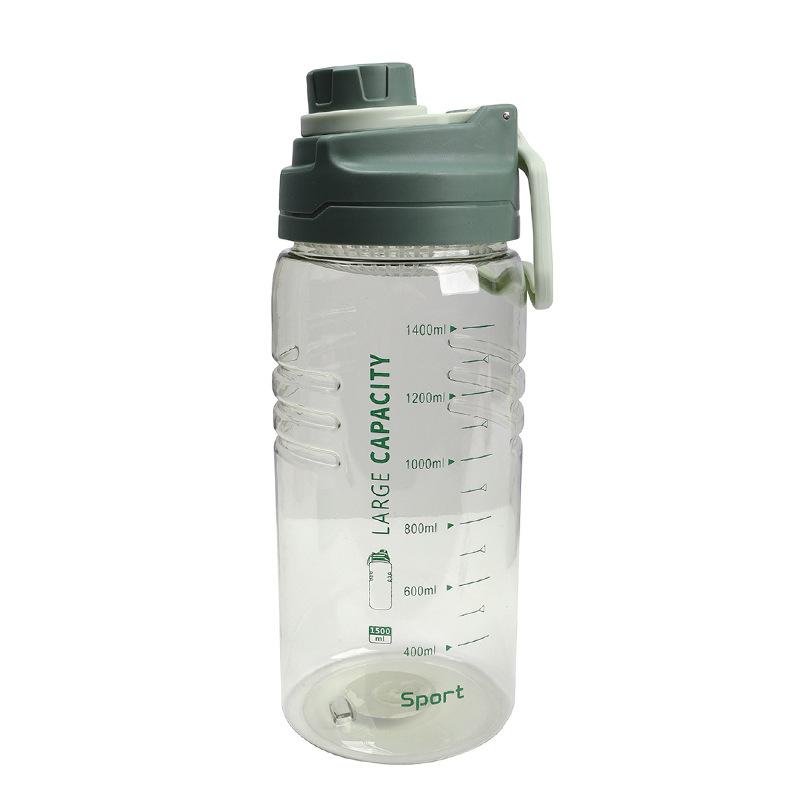 1500ml Large Capacity Sports Water Bottle with Tea Infuser, Portable Gym Water Bottle, Durable Outdoor Plastic Bottle for Men and Women