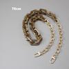 New Fashion Woman Handbag Accessory Chain Detachable Replacement Leopard Amber Green Color Strap Women DIY Clutch Resin Chain