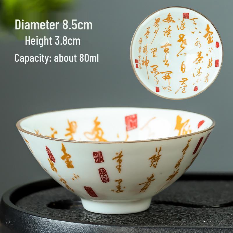 Blau-weiße Douli-Teetasse aus Porzellan für Kung-Fu-Tee