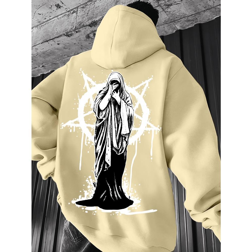 Weeping Lady Printed Men's Hoodies Pullover Autumn Casual Clothes Women Tops Outdoor Street Sweatshirts