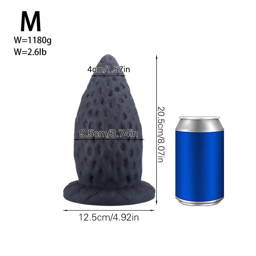 Giant Strawberry Sex Product Soft Silicone Heavy Super Thick Chrysanthemum Expansion SM Sex Toys for Men and Women Sex Product