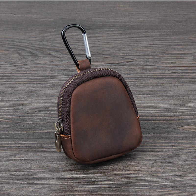 Portamonete in Ecopelle Borsa Piccola Retro con Zip per Monete Auricolari Accessori Ciondolo