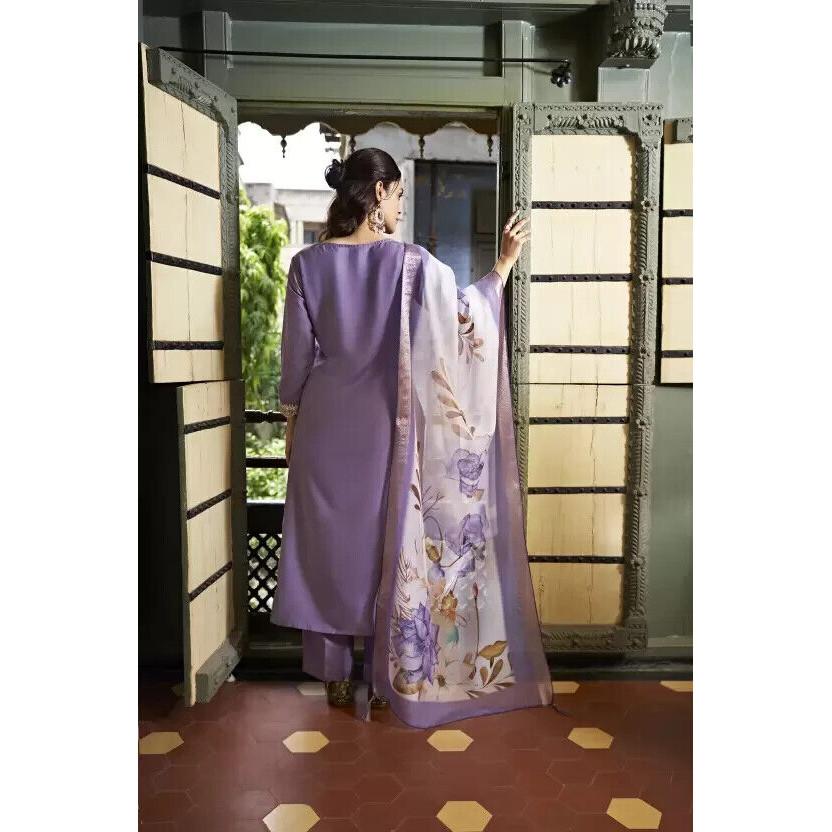 Indische pakistanische Seidenmischung Kurti Salwar Kameez Damen Partykleidung Bollywood Tunika VF-20140