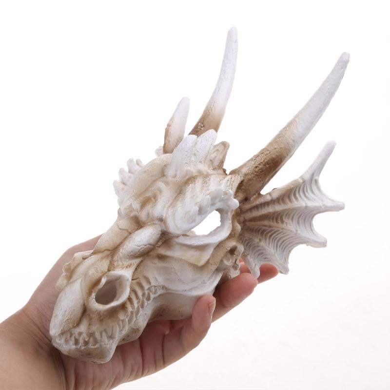 Aquariums Decorations Dinosaur Skull Fishtanks Landscape Cave Hideaway House for Aquatic Fish Shrimp Safe Landscaping