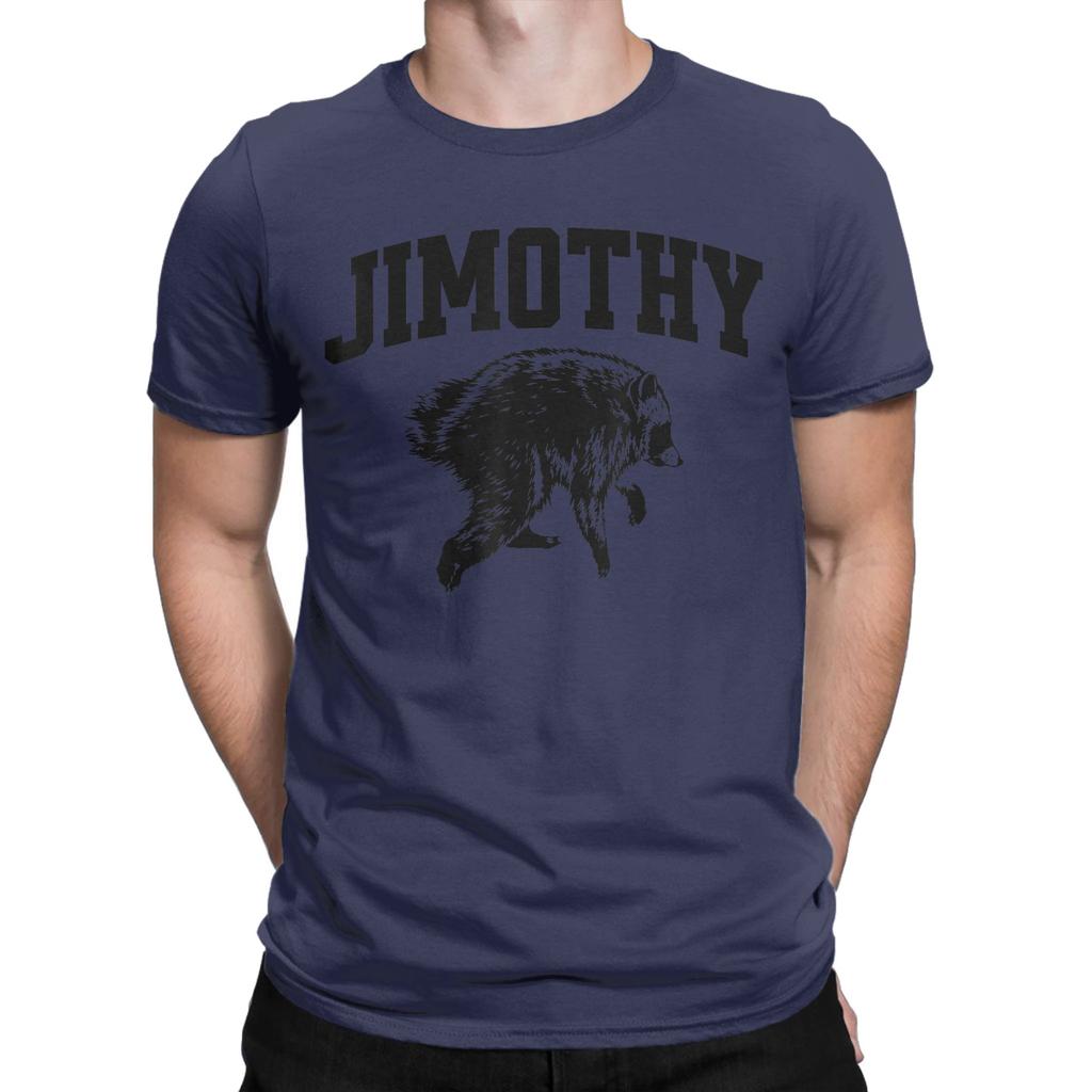 Unisex Jimothy Viral Raccoon Meme Joke Funny Trash Panda T Shirt 100 Cotton Clothes Funny Short Sleeve Crewneck Tees Tshirts