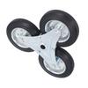 Stair Climbing Wheel 6 Inch 300LBS Load Capacity Heavy Duty Triangular Wheel Solid Rubber Shopping Cart Caster