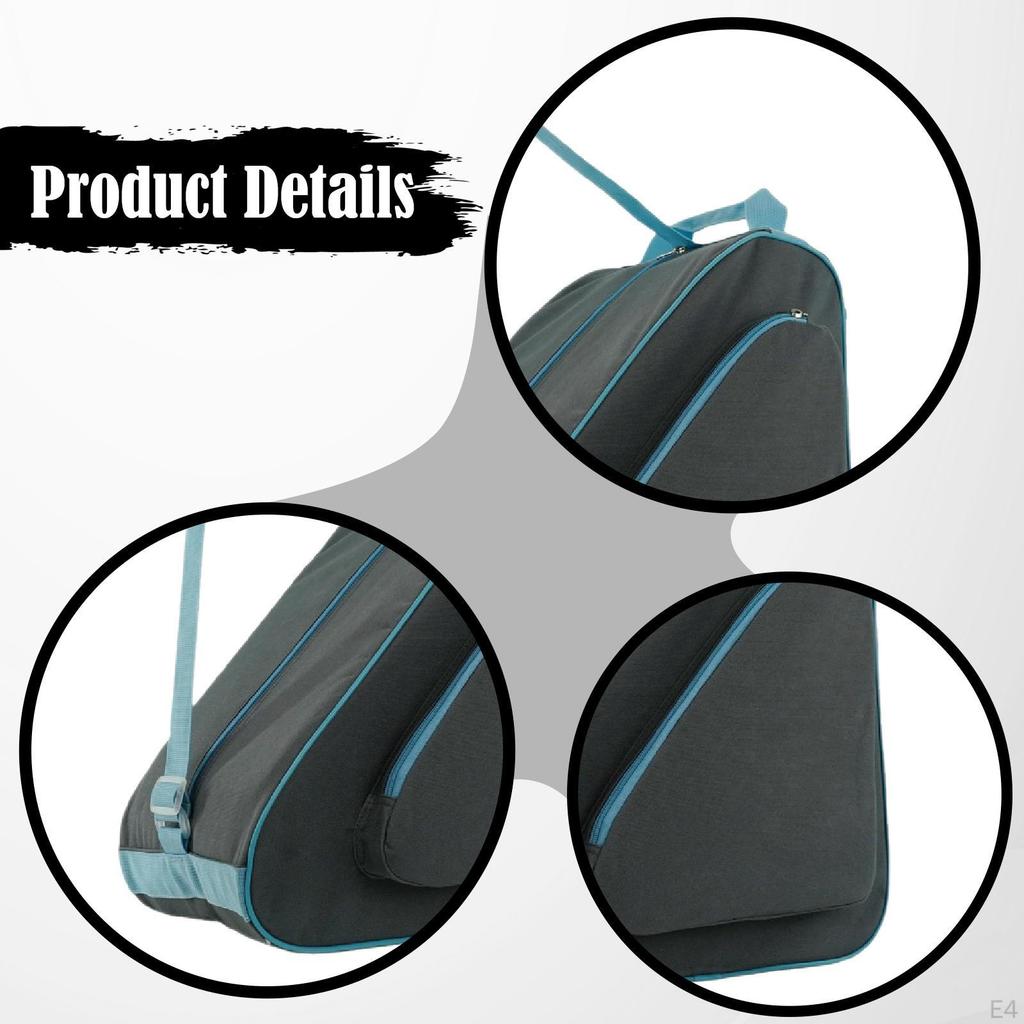 Rollschuhtasche Handtasche Damen Herren Kinder 40x40x26cm Verstellbarer Schultergurt Verschleißfest Figur