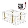 Orange Pi 4A Acrylic Case: Transparent Protective Box with Optional Fan