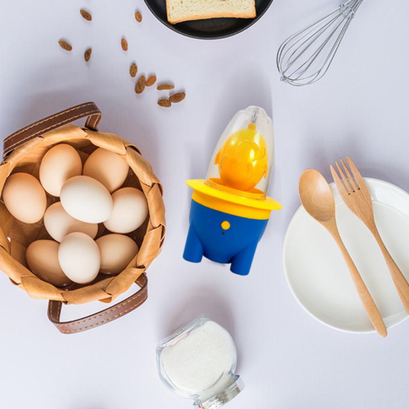 1200mAh Electric Egg Scrambler for Eggs Egg Shaker Portable Electric Egg Spinner Egg Yolk White Mixer with Sucker Cute Mini